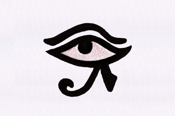 A Boho Statement: The Eye of the Anubis Embroidery Design