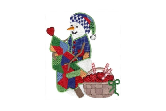 A Cozy Patchwork Snowman for Warm Winter Gifts