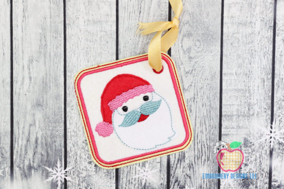 A Designer's Look at the Santa Face Ornament Embroidery