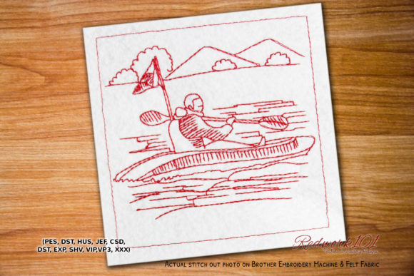 A Designer's Review: Embroidering Lake Boating for Personalized Gifts