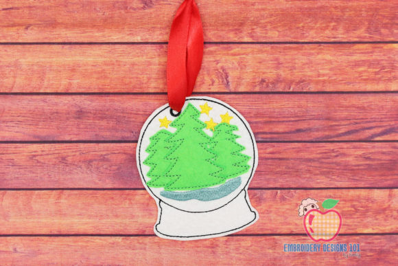 A Festive Snow Globe Christmas Tree Embroidery Review