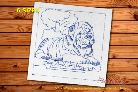 A Review of the Shar Pei Dog Embroidery File for Real Projects