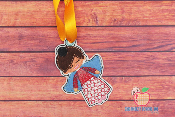 Christmas Angel Doll ITH Ornament for Branded Merchandise