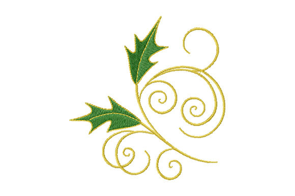 Holly Leaves with Golden Curls: A Designer’s Review for Handmade Gifts