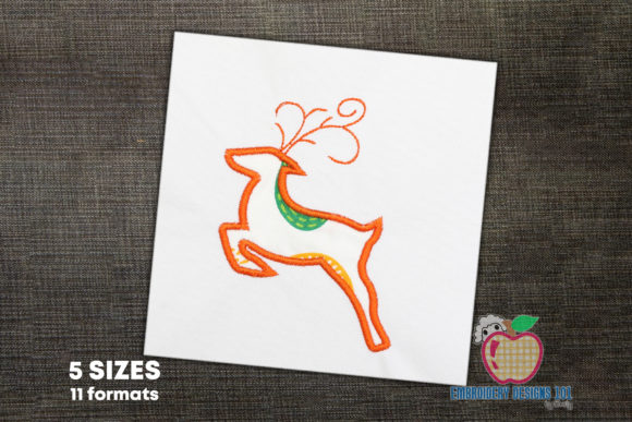 Reindeer in Running Position Applique: An Etsy Seller’s Review