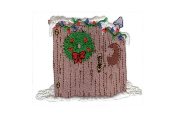 Reviewing the Festive Outhouse Embroidery Design for Gifts
