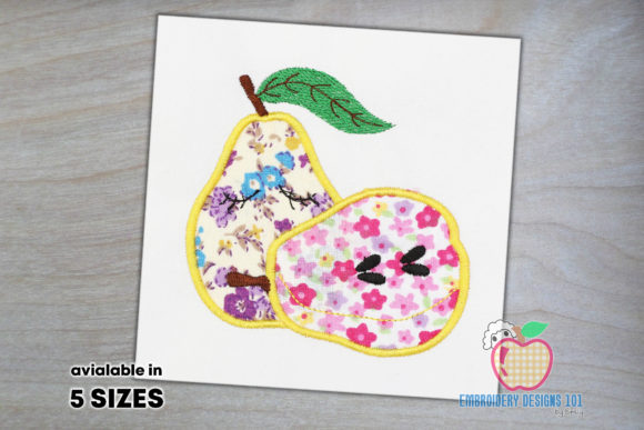 Reviewing Two Pear with the Close Eyes Applique
