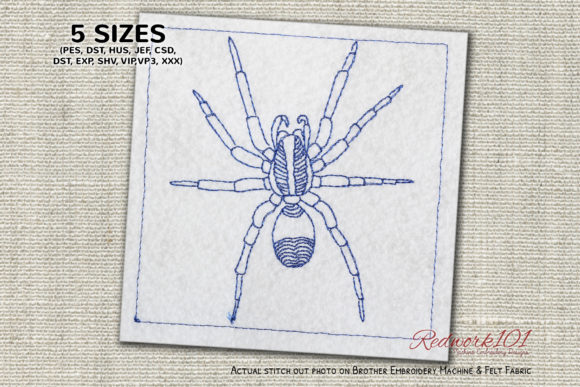 Ugly and Hairy Wolf Spider Redwork: A Designer’s Review