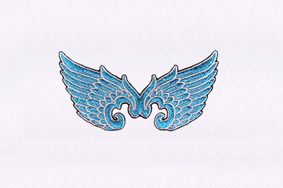 Wing Decal: Angel Wing Embroidery for Craft Fair Sellers