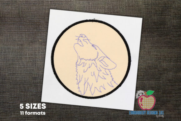 Wolf Face Inside the Night Moon Applique: A Cozy Gift Designer's Review