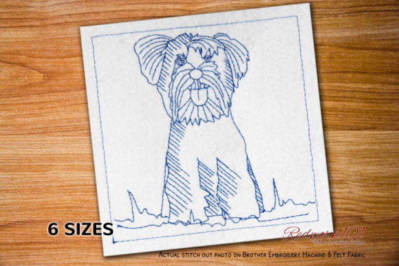 Yorkshire Terrier Dog Redwork: A Designer's Review